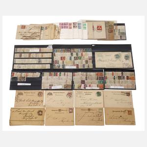 Konvolut Lochmarken und Belege Deutsches Reich