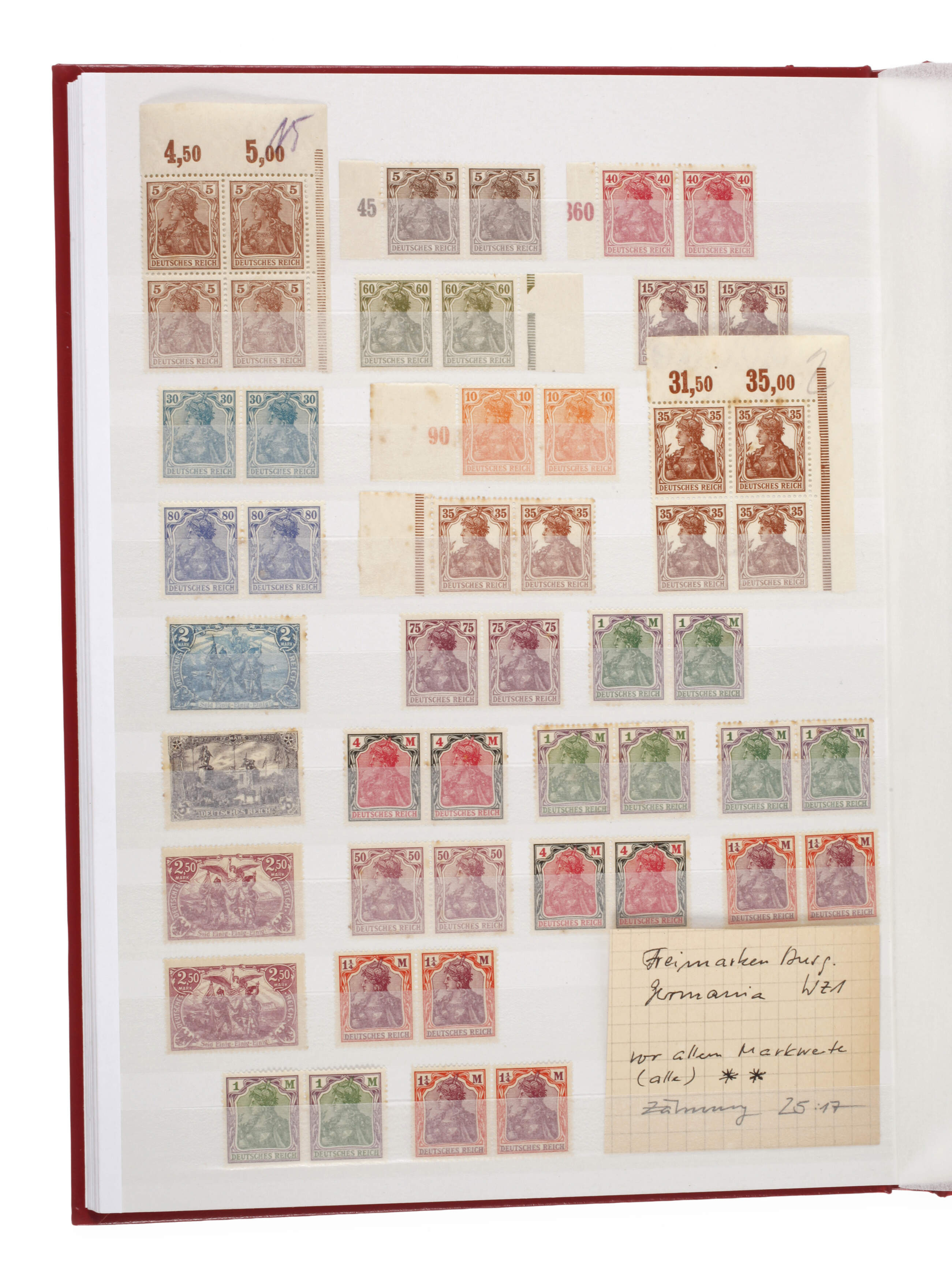 Konvolut Briefmarken 3. Reich