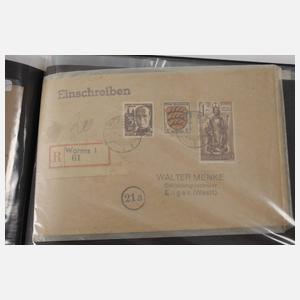 Konvolut Belege und Ansichtskarten