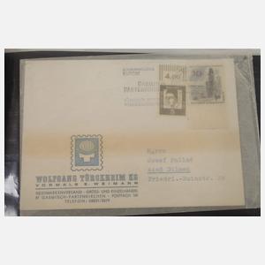 Konvolut Belege und Ansichtskarten