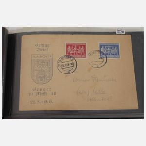 Konvolut Belege und Ansichtskarten