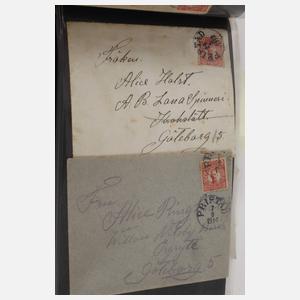 Konvolut Belege und Ansichtskarten