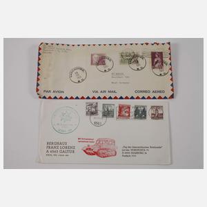 Konvolut Belege und Ansichtskarten