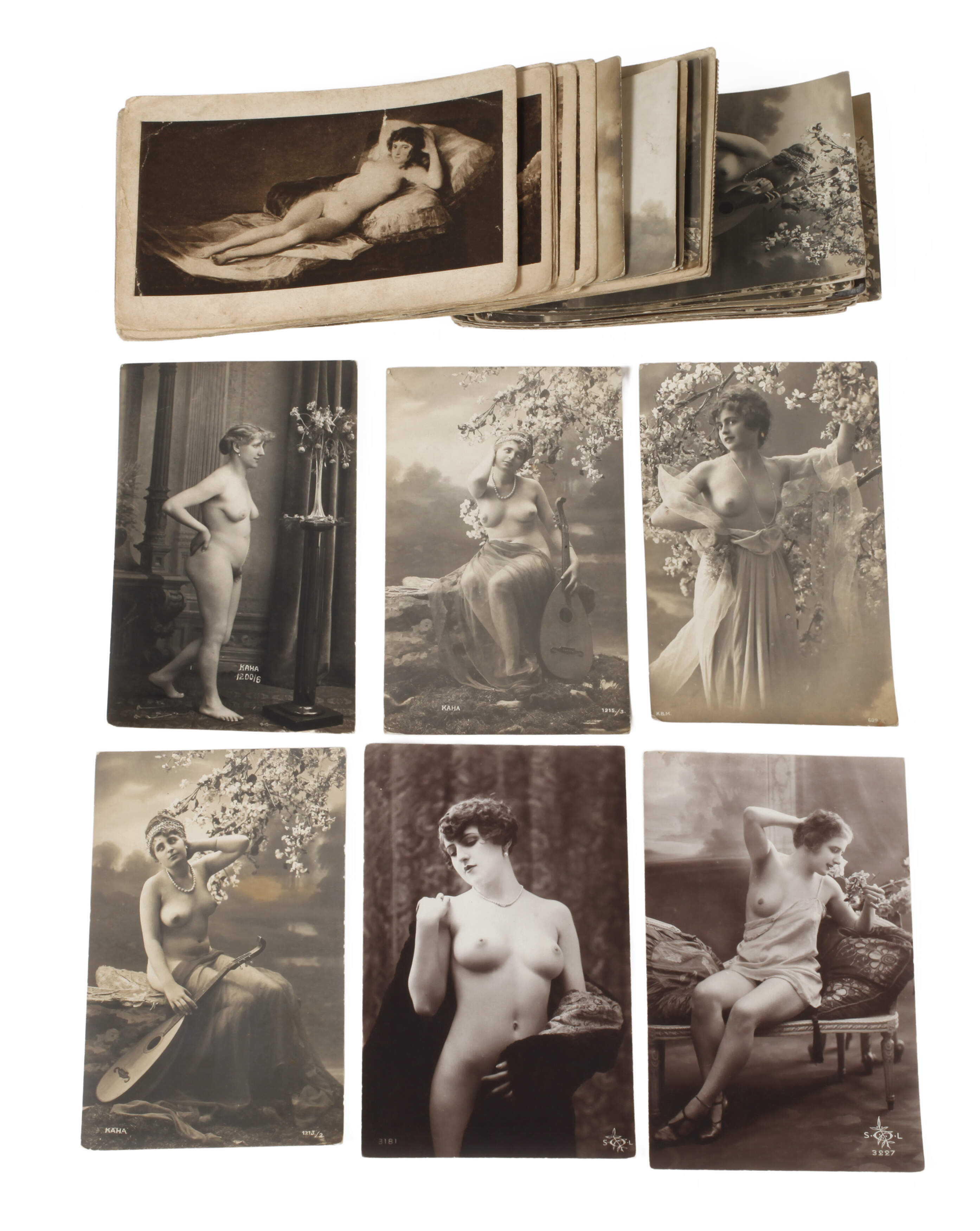 Konvolut Postkarten Erotik