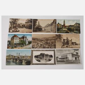 Konvolut Post- und Ansichtskarten
