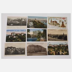 Konvolut Post- und Ansichtskarten