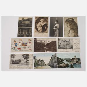 Konvolut Post- und Ansichtskarten