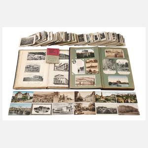 Konvolut Post- und Ansichtskarten
