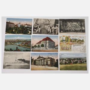 Konvolut Post- und Ansichtskarten Varia