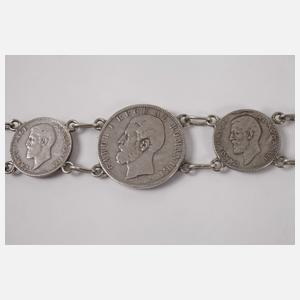 Münzgürtel aus Silbermünzen