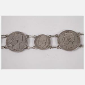 Münzgürtel aus Silbermünzen