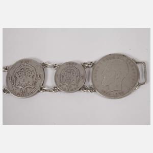 Münzgürtel aus Silbermünzen