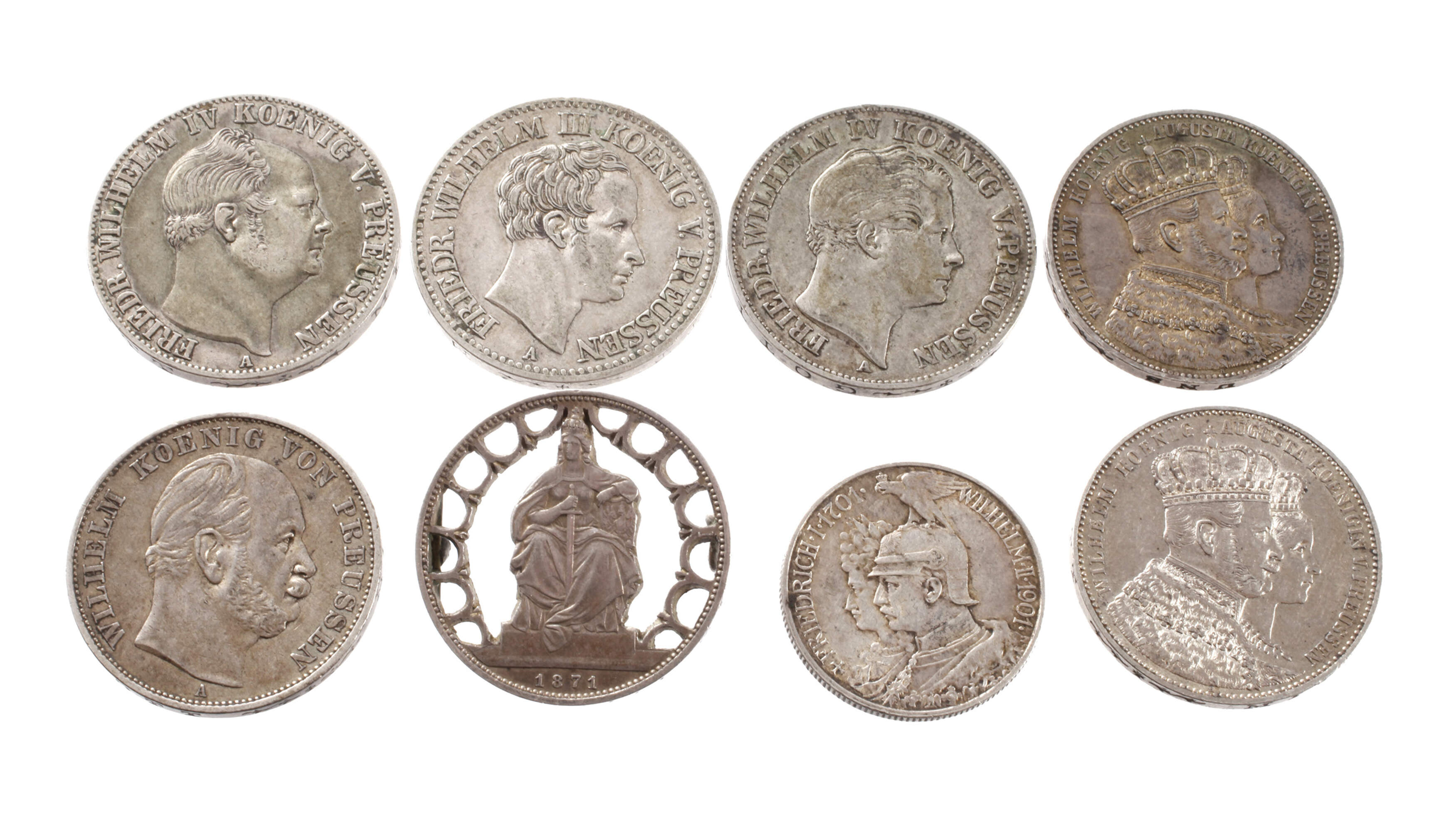 Konvolut Silbermünzen Preußen