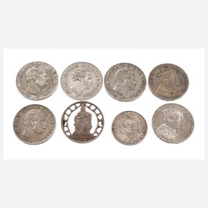 Konvolut Silbermünzen Preußen