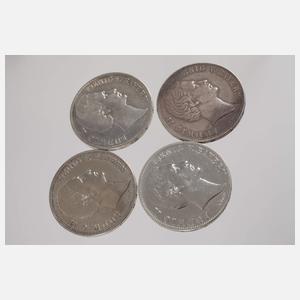 Konvolut Silbermünzen Bayern, Ludwig II.