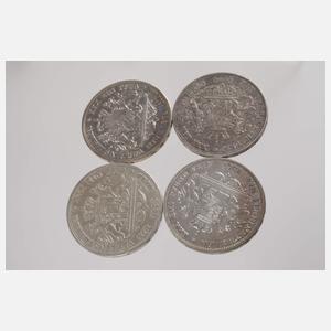 Konvolut Silbermünzen Bayern, Ludwig II.