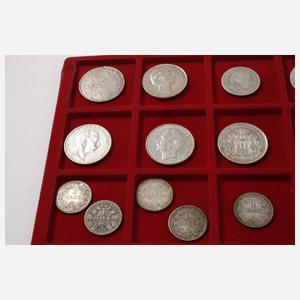 Konvolut Silbermünzen Deutsches Reich