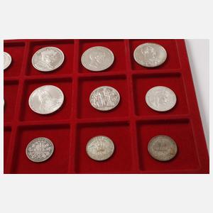 Konvolut Silbermünzen Deutsches Reich