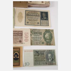 Konvolut Kleinmünzen und Scheine Deutsches Reich