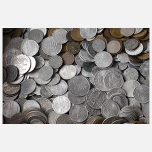 Konvolut Kleinmünzen und Scheine Deutsches Reich