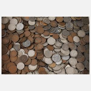 Konvolut Kleinmünzen Kaiserreich