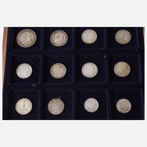 Konvolut Silbermünzen Deutsches Reich