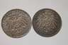 Zwei Silbermünzen Kaiserreich