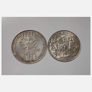 Konvolut Silbermünzen Preußen und Weimar