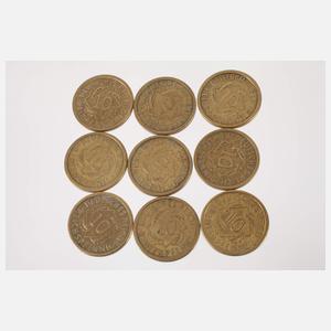 Konvolut Silbermünzen