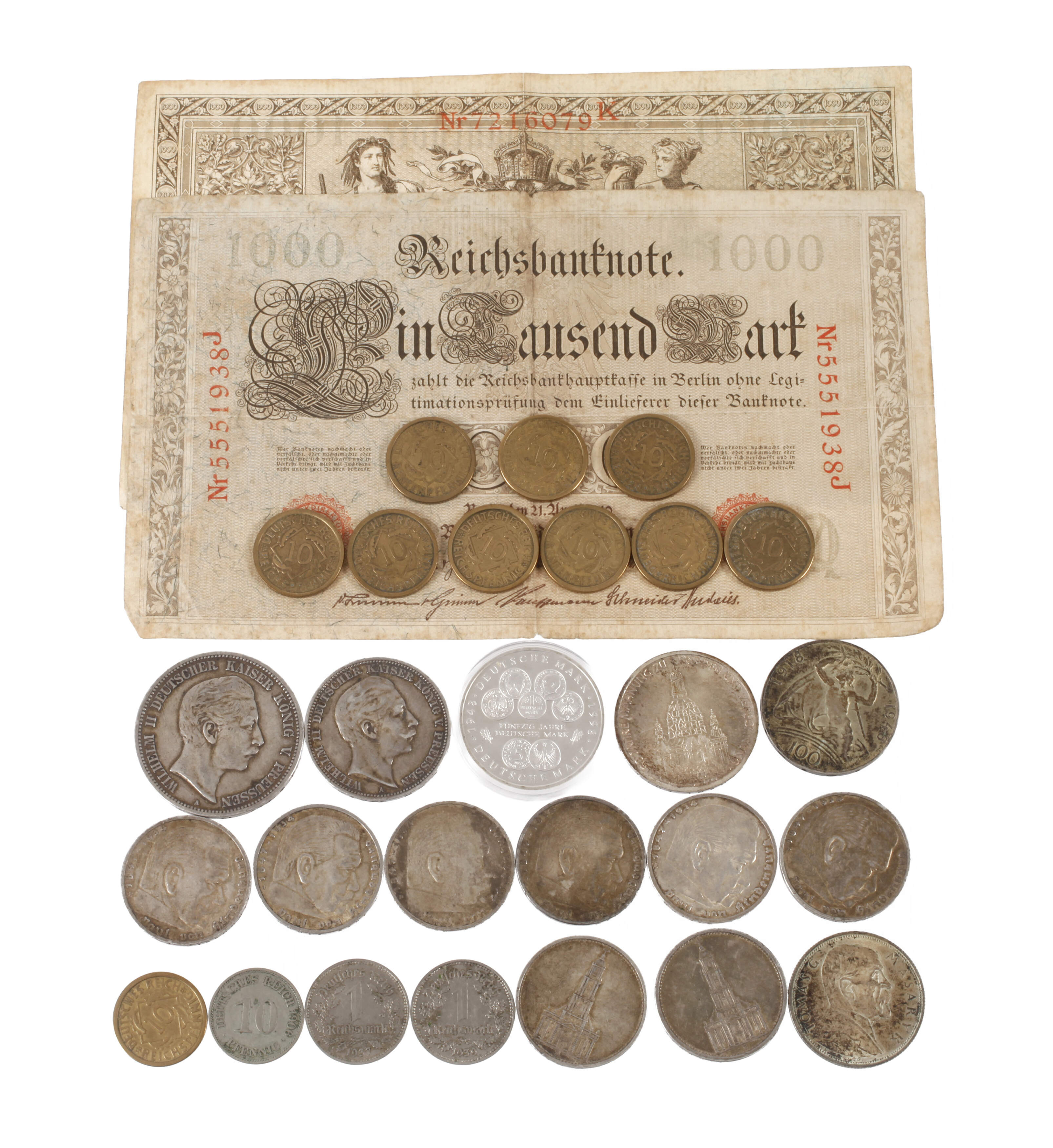 Konvolut Silbermünzen