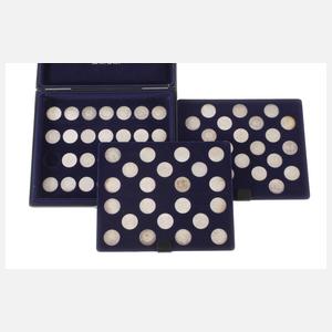 Sammlung 5 DM Silbermünzen