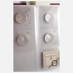 Konvolut 10 DM Silbergedenkmünzen BRD