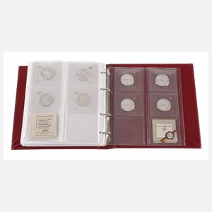 Konvolut 10 DM Silbergedenkmünzen BRD