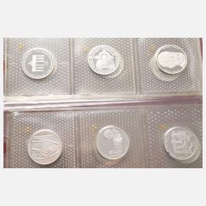 Konvolut 5 + 10 DM Gedenkmünzen BRD