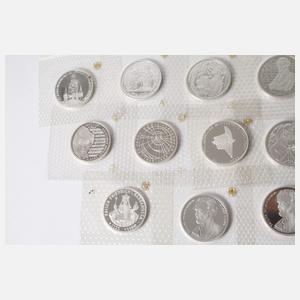 Konvolut 10 DM Gedenkmünzen BRD