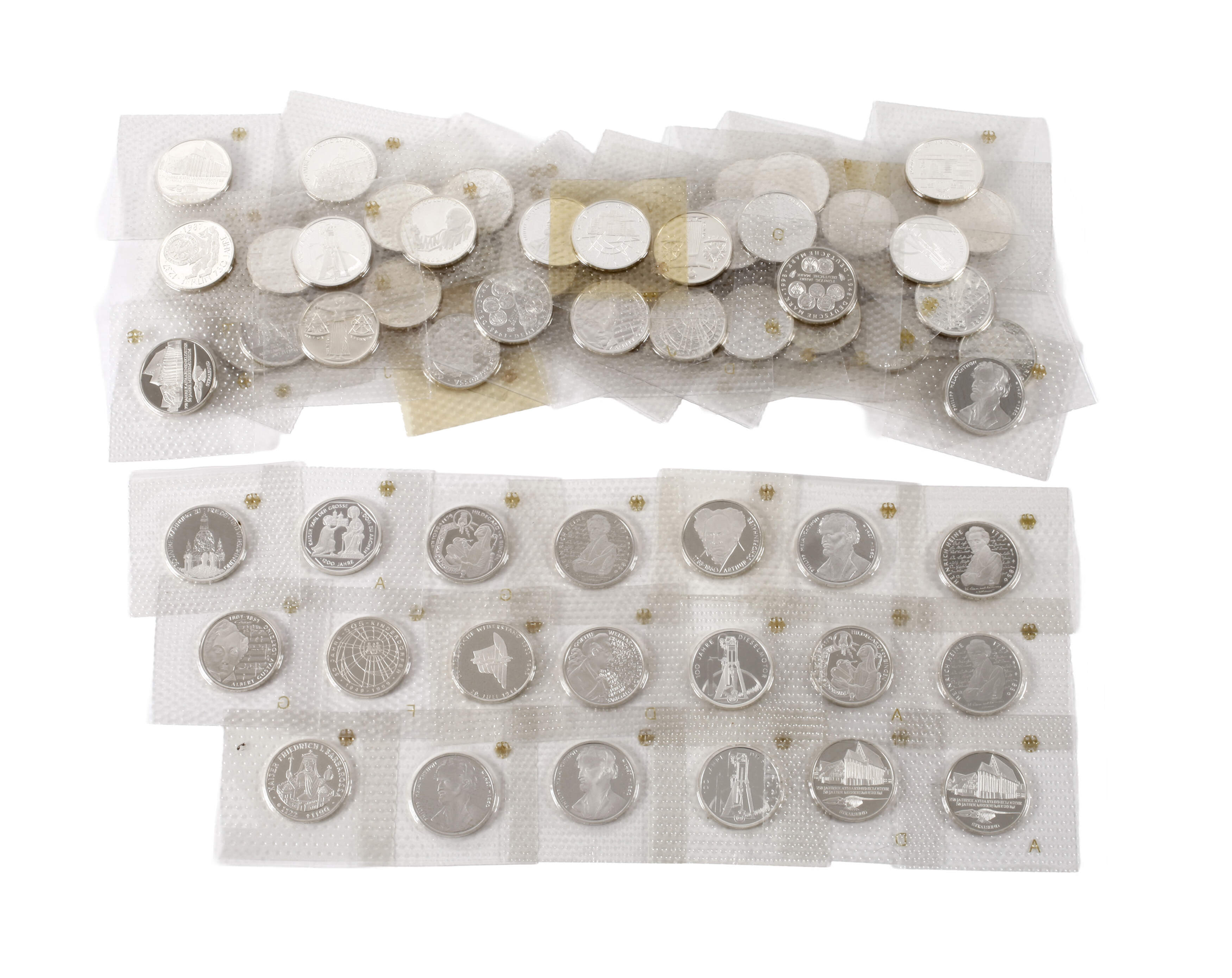 Konvolut 10 DM Gedenkmünzen BRD