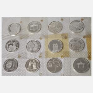 Konvolut 10 DM Gedenkmünzen BRD