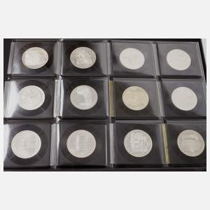 Konvolut 10 DM Gedenkmünzen BRD
