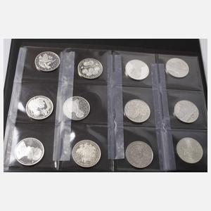 Konvolut 10 DM Gedenkmünzen BRD