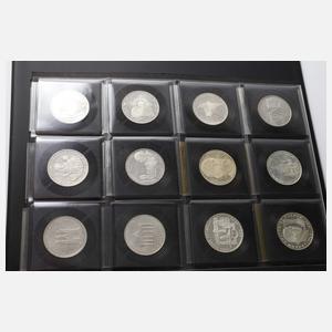 Konvolut 10 DM Gedenkmünzen BRD
