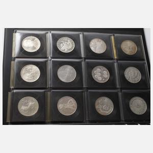 Konvolut 10 DM Gedenkmünzen BRD