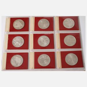 Konvolut 10 DM Gedenkmünzen BRD