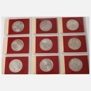 Konvolut 10 DM Gedenkmünzen BRD