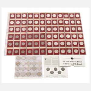 Konvolut 10 DM Gedenkmünzen BRD