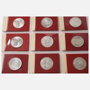 Konvolut 5 DM Gedenkmünzen BRD