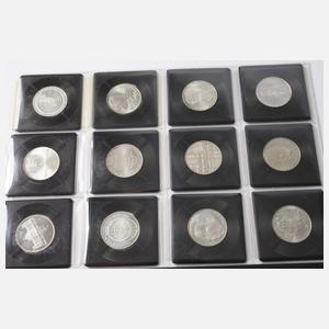 Konvolut 5 DM Gedenkmünzen BRD