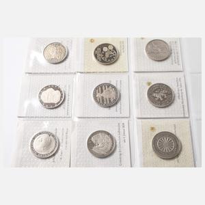 Konvolut 5 DM Gedenkmünzen BRD