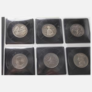 Konvolut 5 DM Gedenkmünzen BRD
