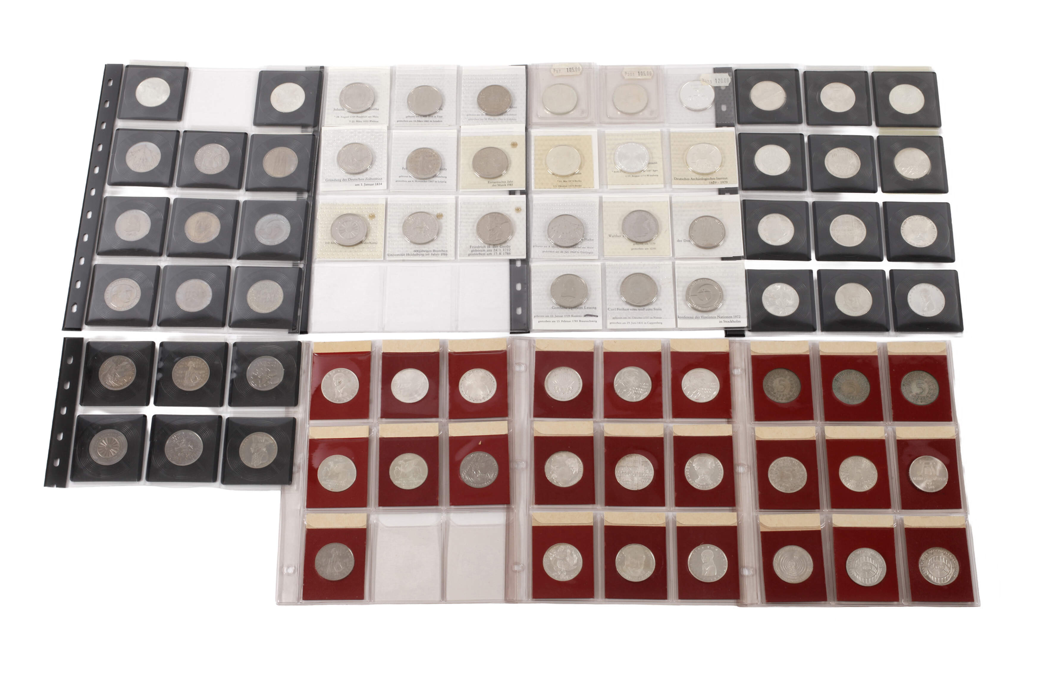 Konvolut 5 DM Gedenkmünzen BRD