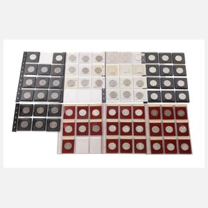 Konvolut 5 DM Gedenkmünzen BRD